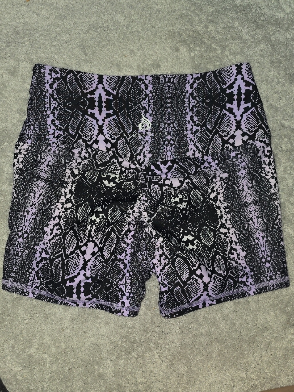 Ryderwear Lavender & Black Snake-Print Shorts